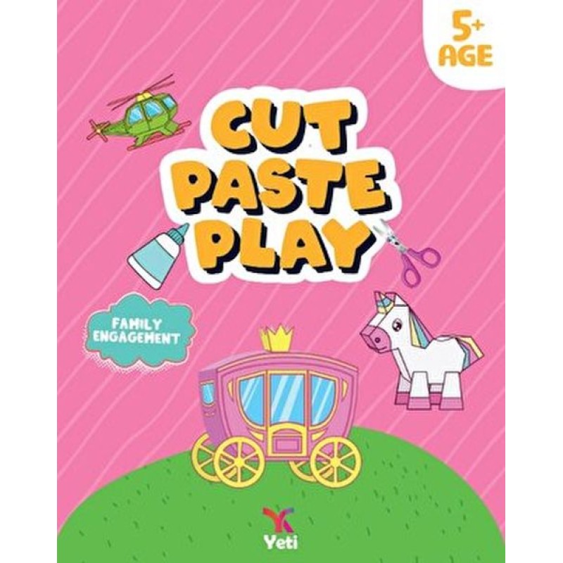İngilizce Kes Yapıştır Oyna Kitabı 1 (Pembe)