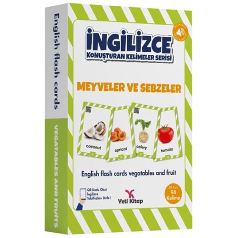İngilizce Konuşturan Kelimeler Serisi - Meyveler ve Sebzeler İngilizce Konuşturan Kelimeler Serisi - Meyveler ve Sebzeler