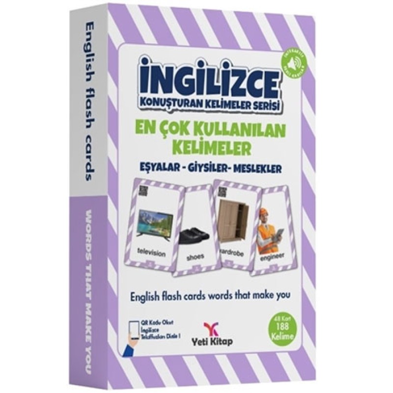 İngilizce Konuşturan Kelimeler Serisi - Eşyalar-Giysiler-Meslekler - En Çok Kullanılan Kelimeler İngilizce Konuşturan Kelimeler Serisi - Eşyalar-Giysiler-Meslekler - En Çok Kullanılan Kelimeler
