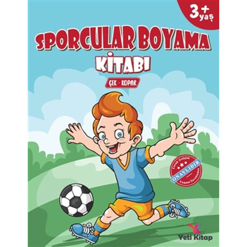 3+ Yaş Sporcular Boyama Kitabı