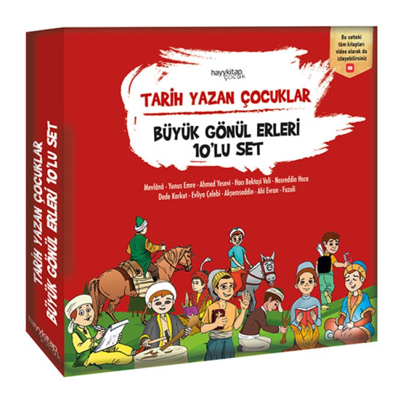 Tarih Yazan Çocuklar - Büyük Gönül Erleri 10’lu Set Tarih Yazan Çocuklar - Büyük Gönül Erleri 10’lu Set