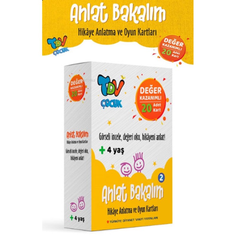 Anlat Bakalım 2 - Hikaye Anlatma ve Oyun Kartları Değer Kazanımlı 20 Kart Anlat Bakalım 2 - Hikaye Anlatma ve Oyun Kartları Değer Kazanımlı 20 Kart