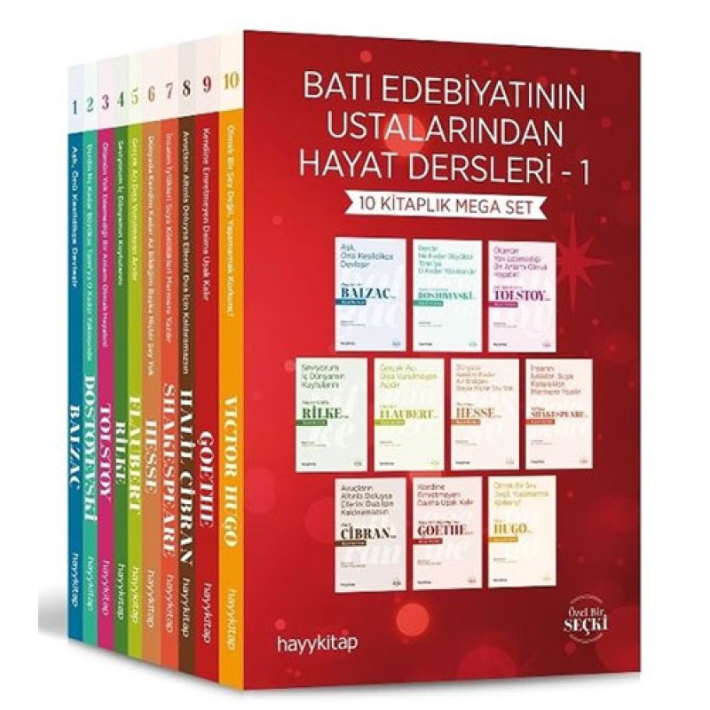 Batı Edebiyatının Ustalarından Hayat Dersleri - 1 (10 Kitap Takım) Batı Edebiyatının Ustalarından Hayat Dersleri - 1 (10 Kitap Takım)