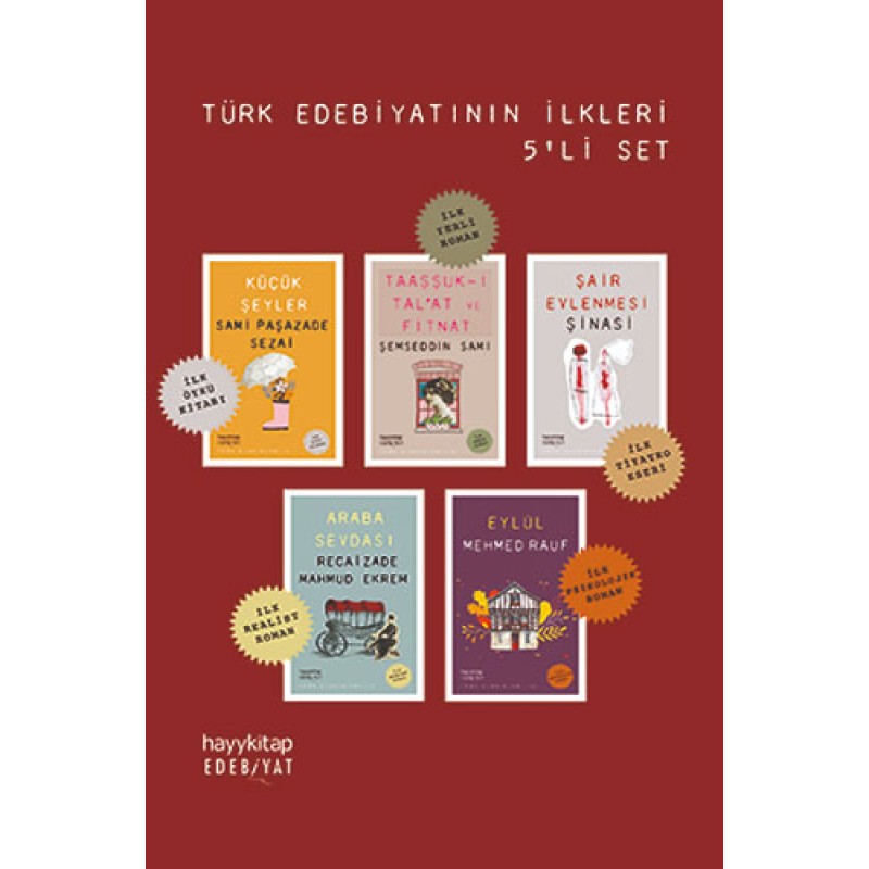 Türk Edebiyatının İlkleri 5’li Set Türk Edebiyatının İlkleri 5’li Set