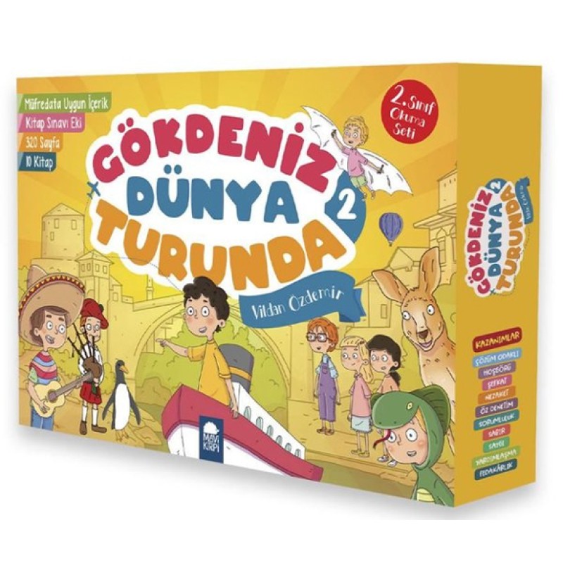 Gökdeniz Dünya Turunda 2 - 10 Kitap Takım Gökdeniz Dünya Turunda 2 - 10 Kitap Takım