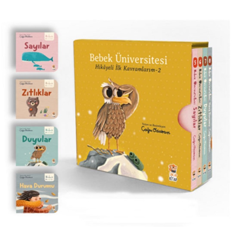 Bebek Üniversitesi: Hikayeli İlk Kavramlarım - 4 Kitap Takım