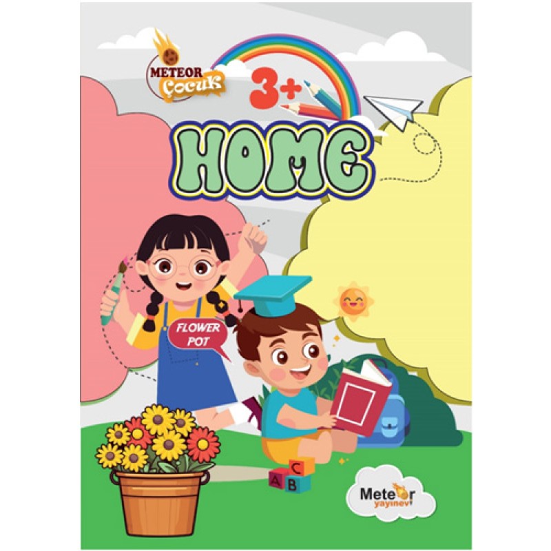 Homes (Ev Bölümleri) Türkçe - İngilizce Boyama Kitabı Homes (Ev Bölümleri) Türkçe - İngilizce Boyama Kitabı