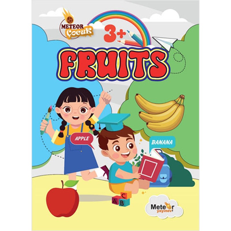 Fruits (Meyveler) Türkçe – İngilizce Boyama Kitabı