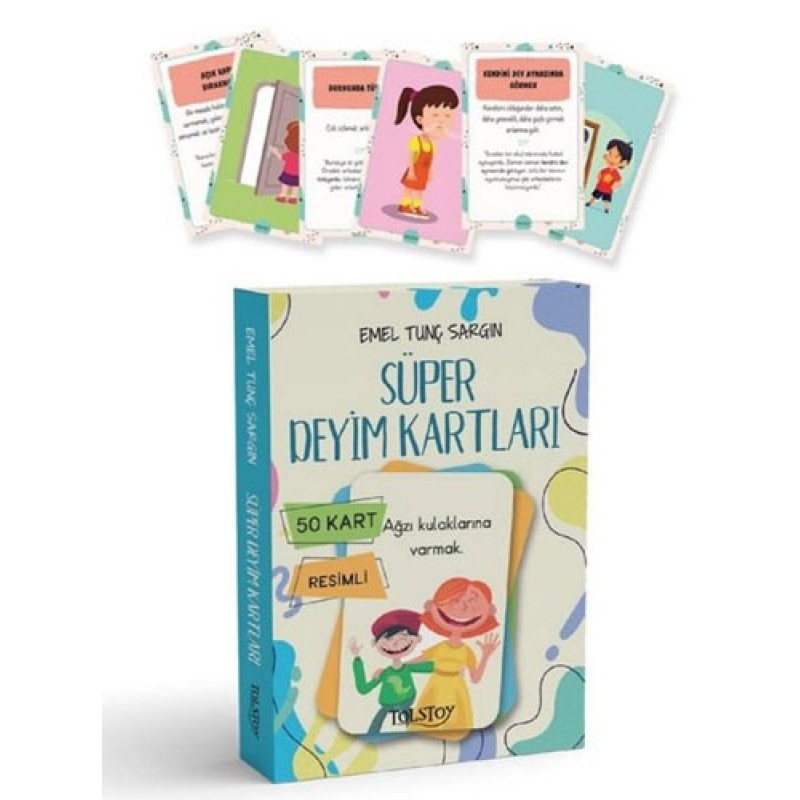 Süper Deyim Kartları - Resimli 50 Kart Süper Deyim Kartları - Resimli 50 Kart