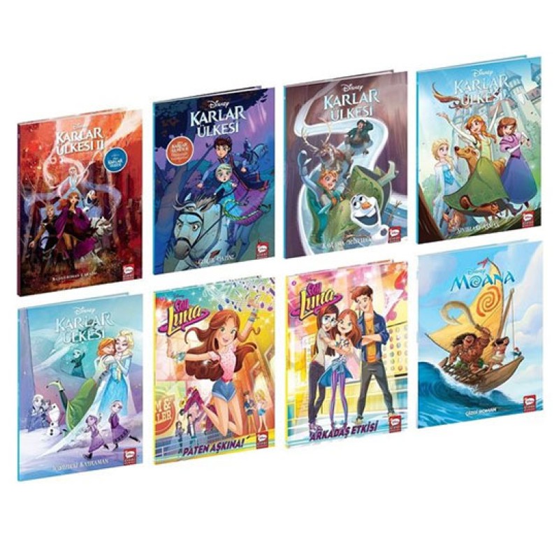 Disney Çizgi Klasikleri Kız Çocuk Seti - 8 Kitap Takım Disney Çizgi Klasikleri Kız Çocuk Seti - 8 Kitap Takım