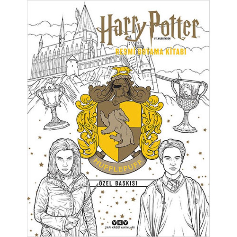 Harry Potter Filmlerinden Resmi Boyama Kitabı - Hufflepuff Özel Baskısı Harry Potter Filmlerinden Resmi Boyama Kitabı - Hufflepuff Özel Baskısı