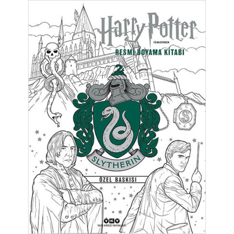 Harry Potter Filmlerinden Resmi Boyama Kitabı - Slytherin Özel Baskısı Harry Potter Filmlerinden Resmi Boyama Kitabı - Slytherin Özel Baskısı
