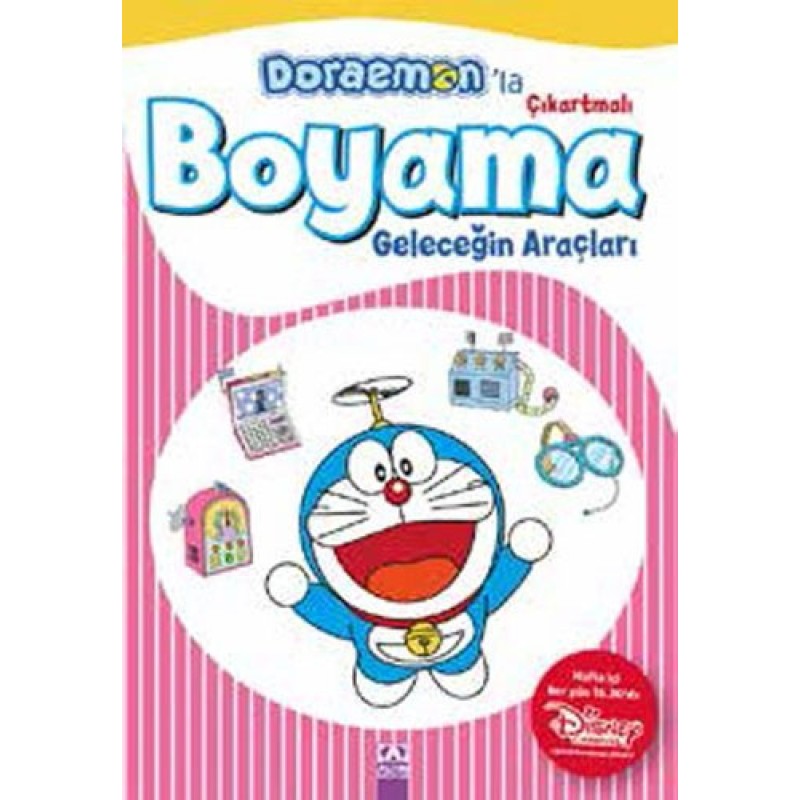 Doraemon'la Çıkartmalı Boyama - Geleceğin Araçları Doraemon'la Çıkartmalı Boyama - Geleceğin Araçları