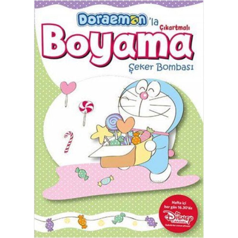 Doraemon'la Çıkartmalı Boyama - Şeker Bombası Doraemon'la Çıkartmalı Boyama - Şeker Bombası