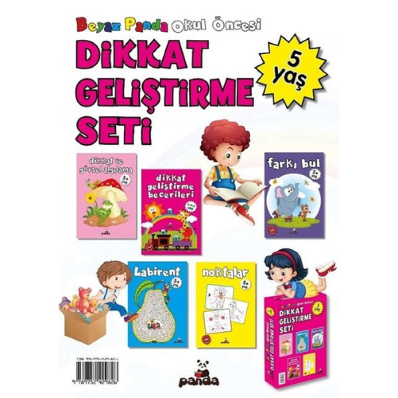 5 Yaş Okul Öncesi Dikkat Geliştirme Seti - 5 Kitap Takım 5 Yaş Okul Öncesi Dikkat Geliştirme Seti - 5 Kitap Takım