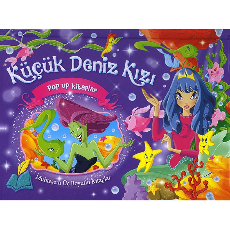Muhteşem Üç Boyutlu Kitaplar - Küçük Deniz Kızı (Ciltli) - Büyük Boy Muhteşem Üç Boyutlu Kitaplar - Küçük Deniz Kızı (Ciltli) - Büyük Boy