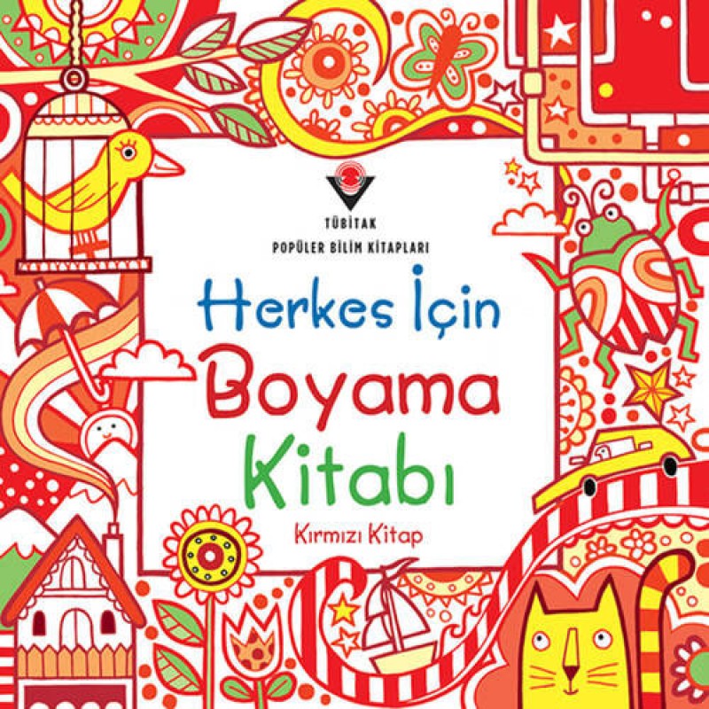 Herkes İçin Boyama Kitabı - Kırmızı Kitap Herkes İçin Boyama Kitabı - Kırmızı Kitap