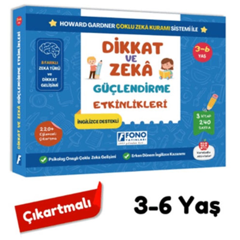 Dikkat ve Zeka Geliştirme Etkinlikleri Seti Dikkat ve Zeka Geliştirme Etkinlikleri Seti