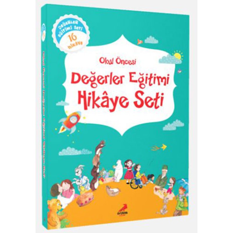 Okul Öncesi Değerler Eğitimi Hikaye Seti - 16 Kitap Takım