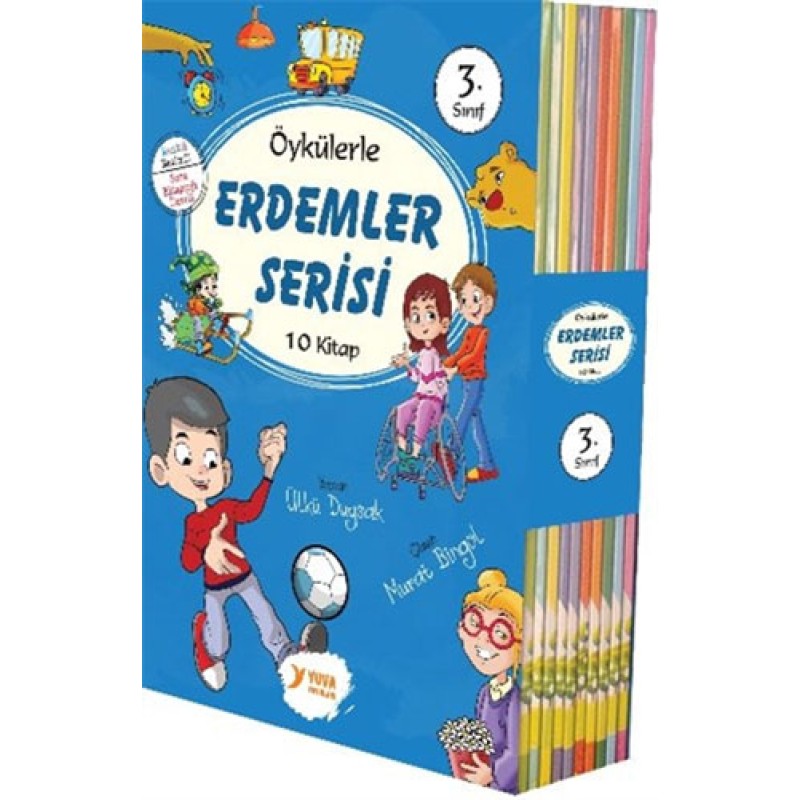 3.Sınıflar için Erdemler Serisi-10 Kitap Takım