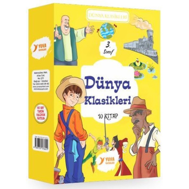 3. Sınıf Dünya Klasikleri Seti - 10 Kitap Takım 3. Sınıf Dünya Klasikleri Seti - 10 Kitap Takım