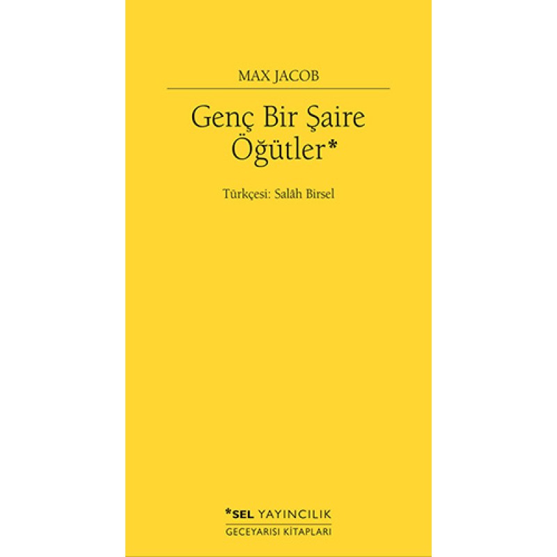 Genç Bir Şaire Öğütler Genç Bir Şaire Öğütler