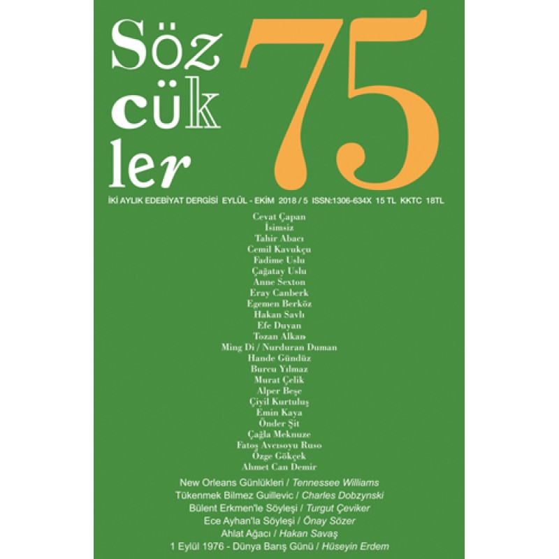 Sözcükler Dergi Sayı 75 Sözcükler Dergi Sayı 75